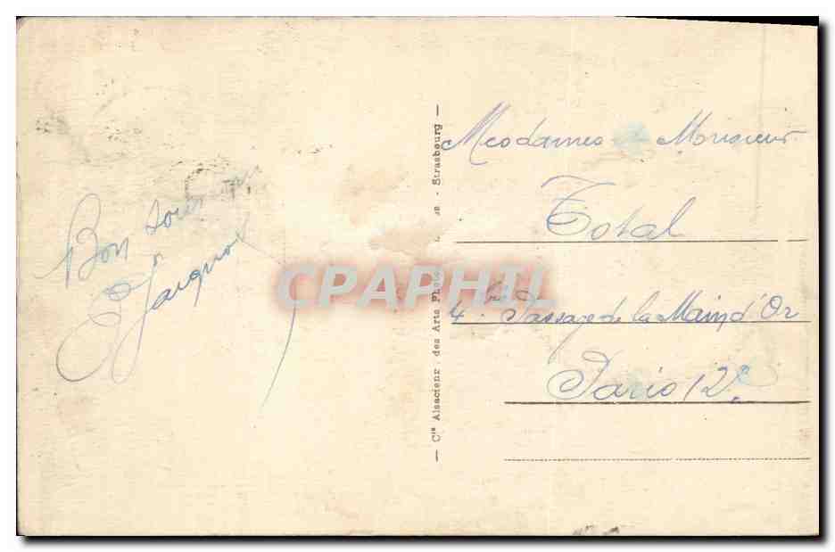 Paramé - La Digue — vue de la promenade et de la plage — éditeur A. A. des Arts — Verso