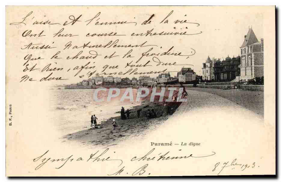 Paramé — La digue — B. E., Paris