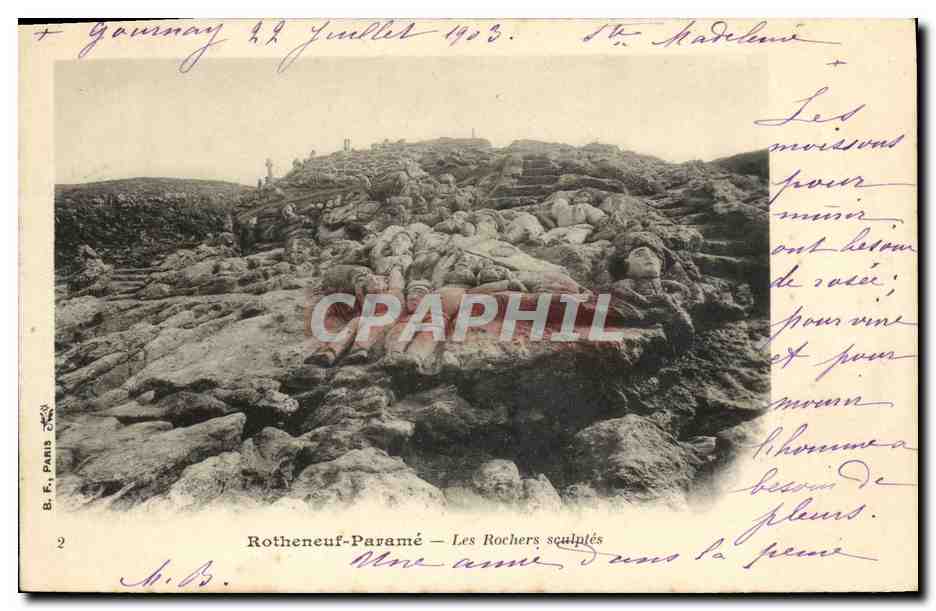 Rotheneuf-Paramé — Les Rochers sculptés — B.F. Paris n°2
