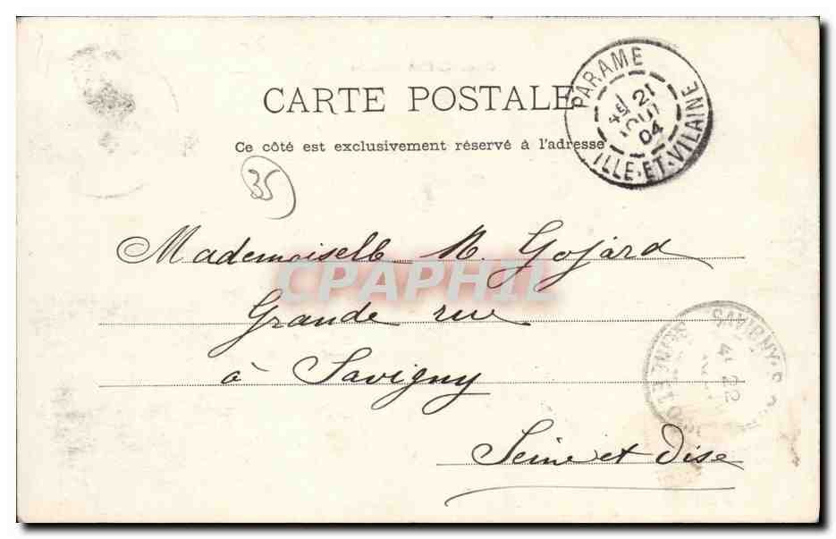CPA Parame Le Casino et le Grand Hotel — Rückseite