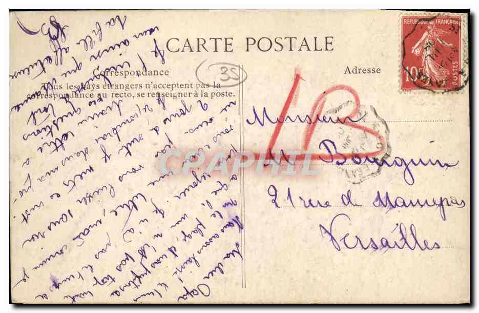 Paramé — Démolition de la Digue — Côte d’Emeraude — Tempête de Novembre 1905 — Reverso