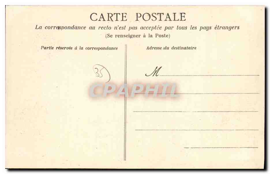 Paramé - Die Damm nach dem Sturmflut vom 29. Oktober 1905 — HLM, Nr. 811 — Rückseite
