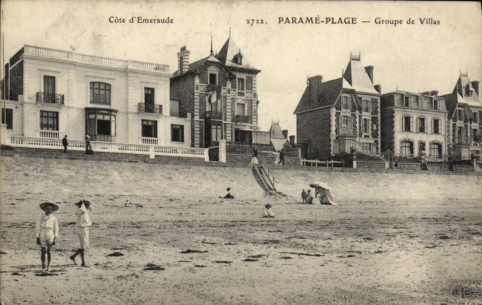 CPA Parame Plage Groupe de Villas