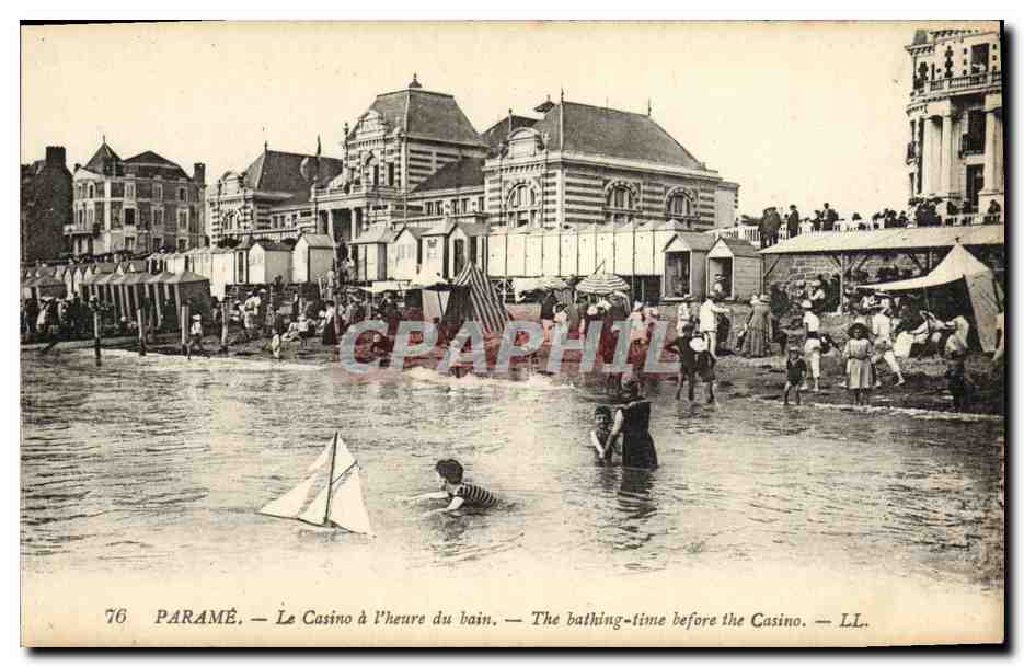 CPA Parame Le Casino a L Heure du Bain 