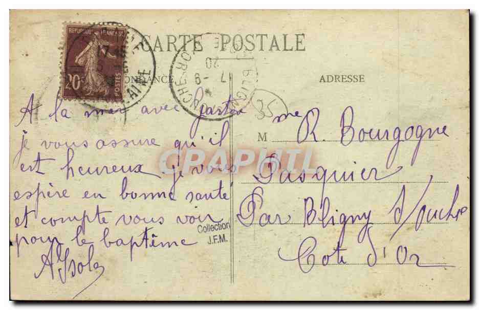 CPA Parame Sur la Digue La Villa St James — Rückseite