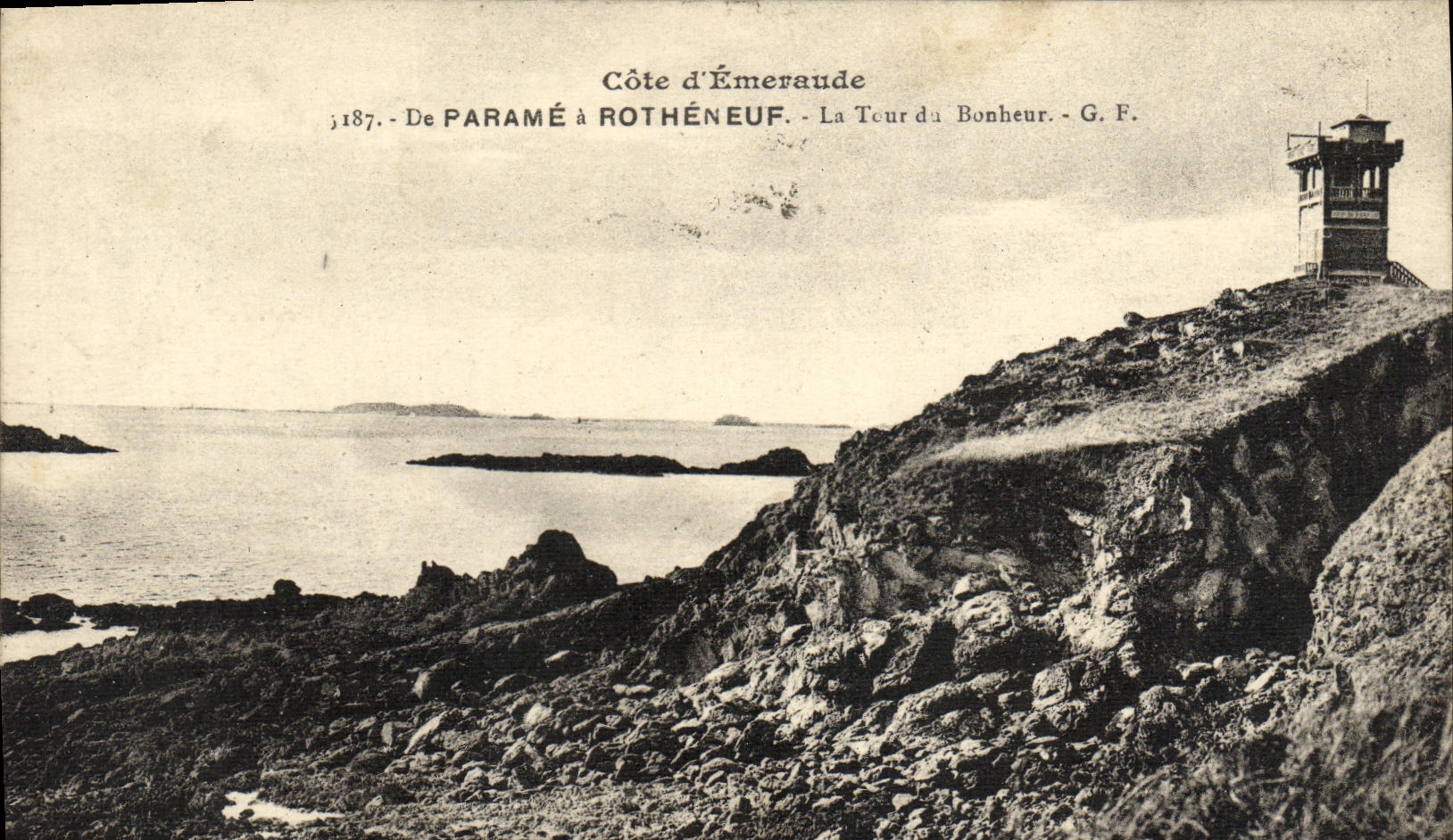 Côte d'Émeraude — De Paramé à Rothéneuf — La Tour du Bonheur — G. F.