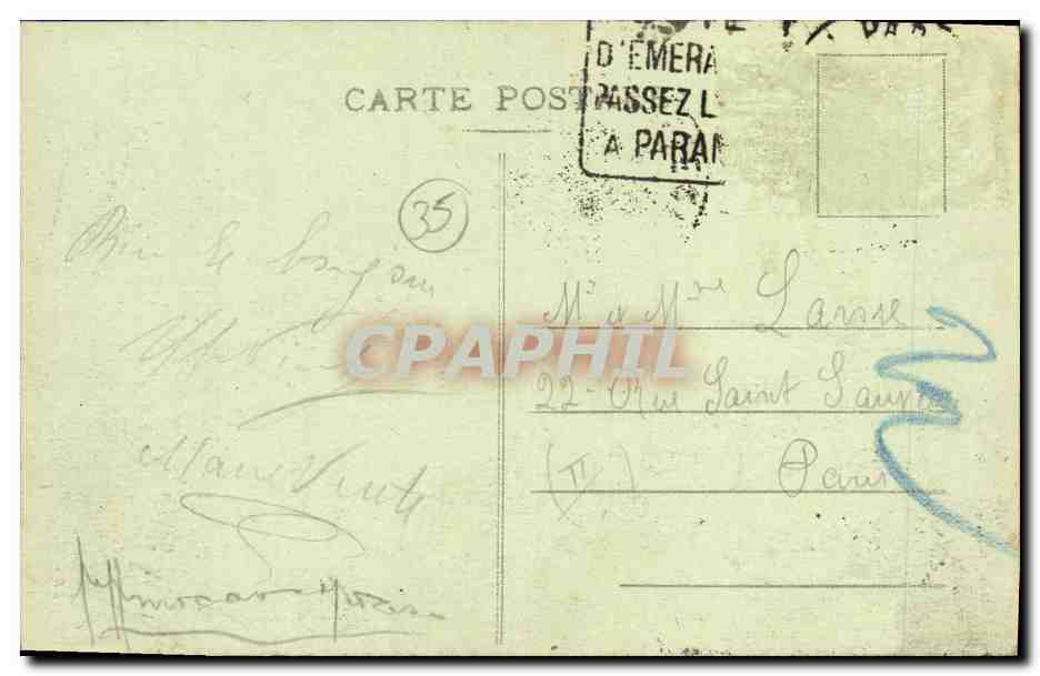 Côte d'Émeraude — De Paramé à Rothéneuf — La Tour du Bonheur — G. F. — Reverso