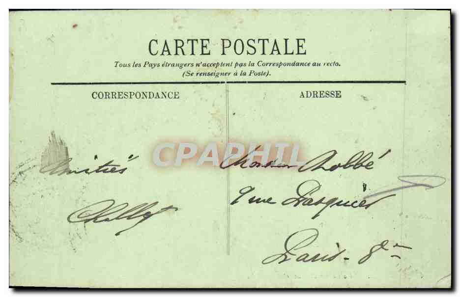 CPA Parame La Pointe de Lavarde — Rückseite