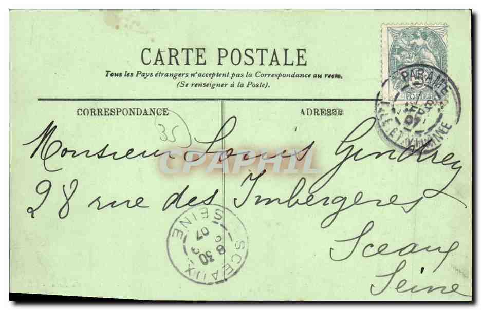 CPA Parame L Heure du Bain — Rückseite