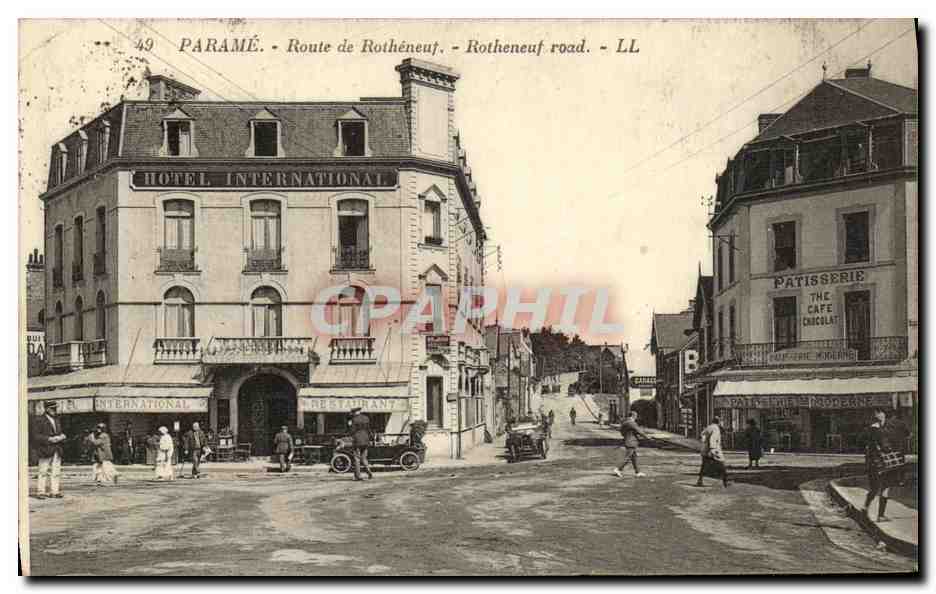 Paramé - Route de Rothéneuf - Hôtel International et Pâtisserie