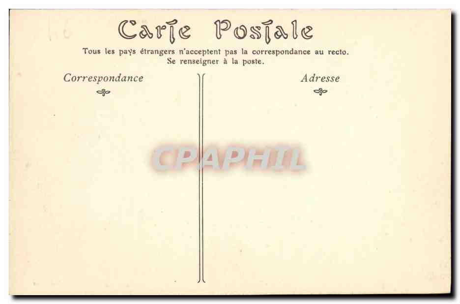 CPA Parame La Plage et les Rochers — Rückseite