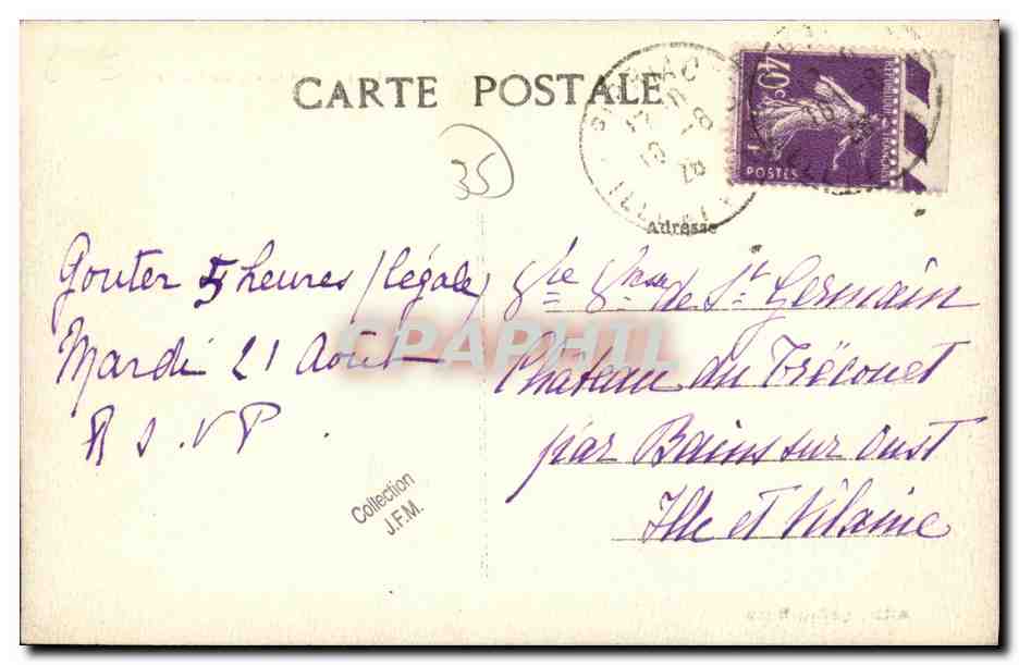 Pipriac (Il-et-V.) — Le Château du Flèche — Reverso