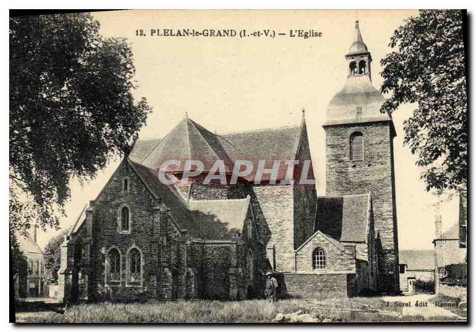 Plelan-le-Grand (I.-et-V.) — L'Église — J. Sorel Édit. Rennes