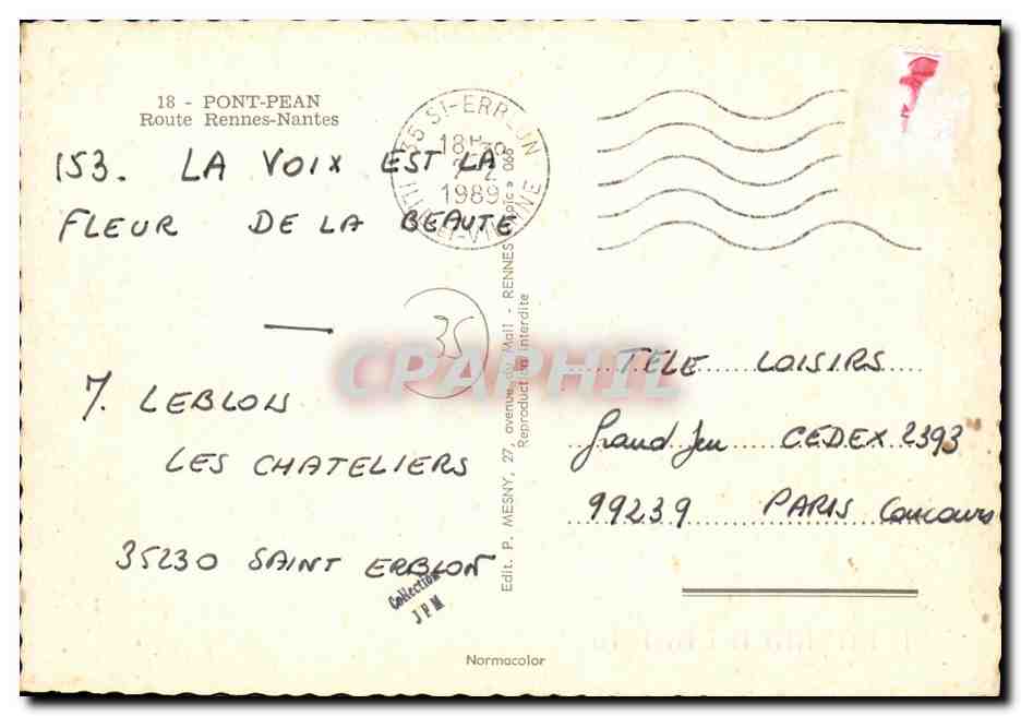 Épicerie Journaux Tabac Café — Pont-Péan — Éditeur P. Mesny — Reverso