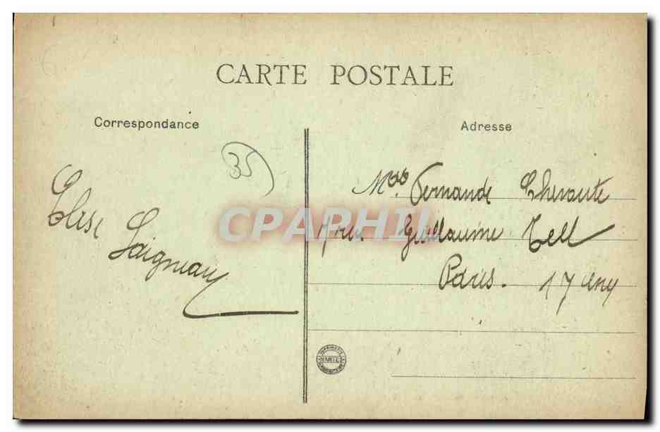 CPA Environs de Rennes Pont Rean Vallee du Boel Ecluse — Rückseite