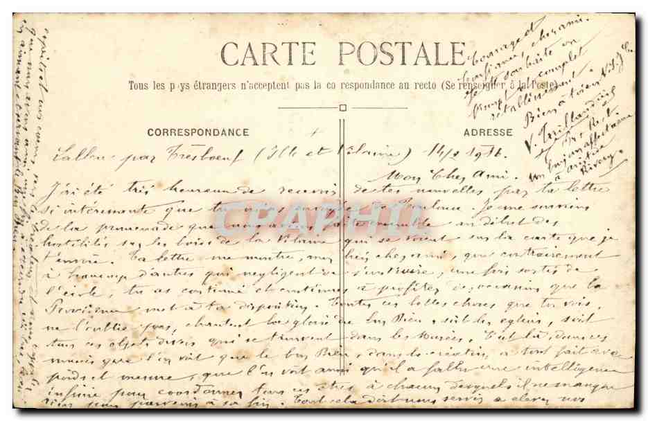 Pont-Réan (Loire-Atlantique) — La Vallée du Boël — J. Sorel, éditeur, Rennes — Verso