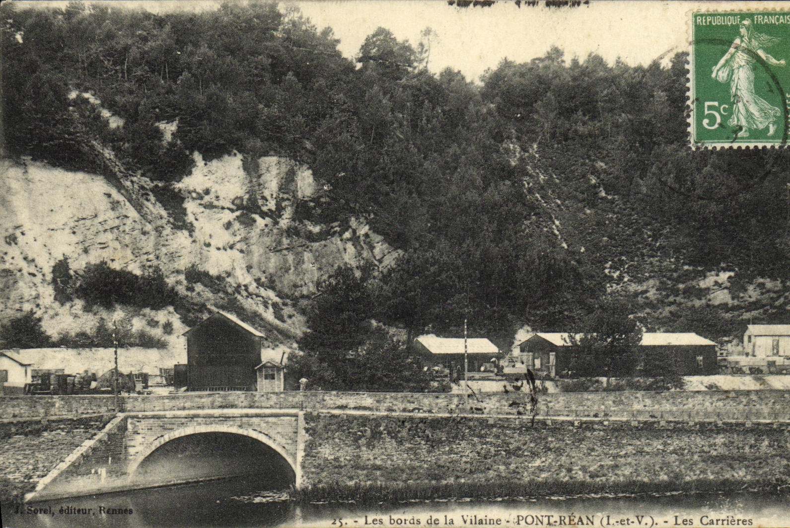 CPA Environs de Rennes Pont Rean Les carrieres