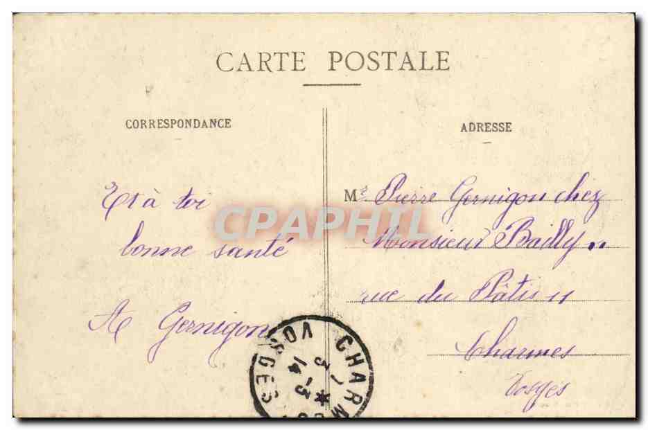CPA Environs de Rennes Pont Rean Les carrieres — Rückseite