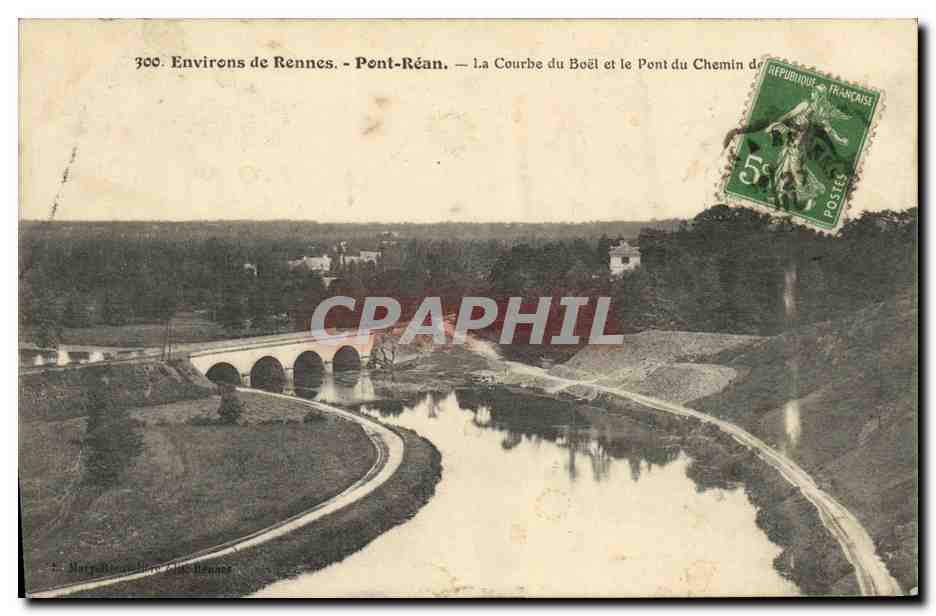 Environs de Rennes - Pont-Réan — La Courbe du Boël et le Pont du Chemin de fer — Marphou, photographe à Rennes