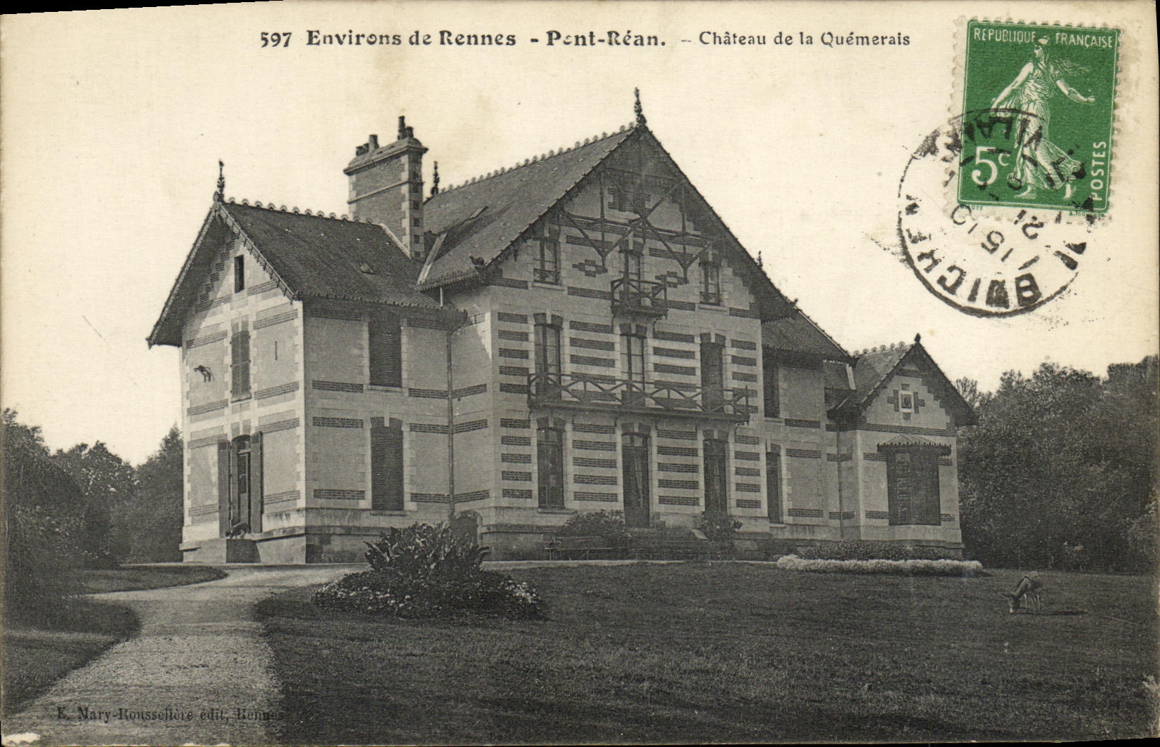 Environ de Rennes - Pont-Réan - Château de la Quémerais — E. Mary-Roussele édit. Rennes