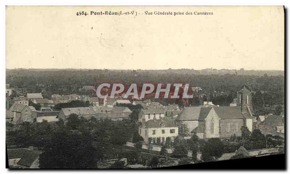 Pont-Réan (Loir-et-Cher) — Vue Générale prise des Carrières — éditeur non identifié, n° 4584