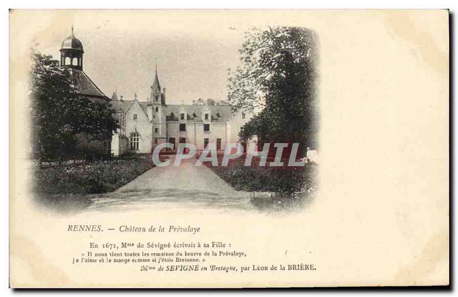 CPA Environs de Rennes Chateau de la Prevalaye