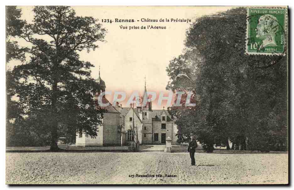 Rennes - Château de la Prévalaye — Vue prise de l'Avenue — Ary-Ronnassière édit. Racour