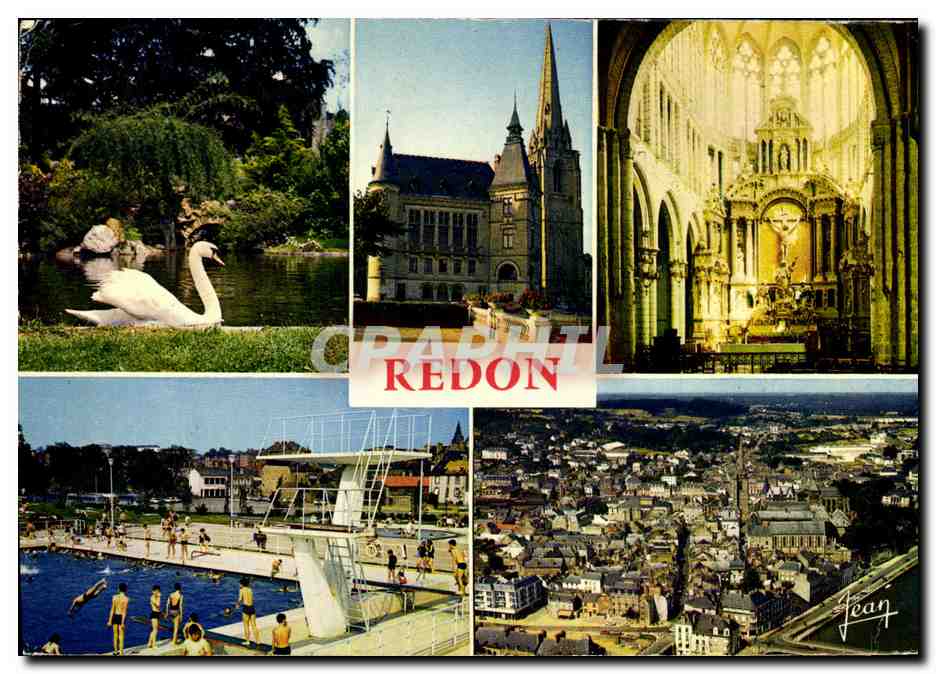Redon — vue panoramique et sites emblématiques — Graphphil
