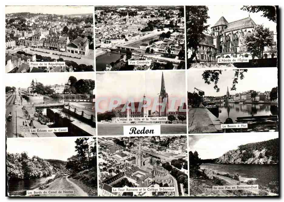 Redon — Vue Générale et sites emblématiques — Éditeurs Gaby, Nantes