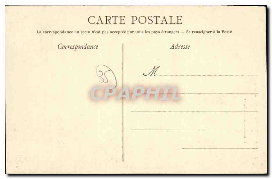 CPA Redon L hotel de Ville — Rückseite