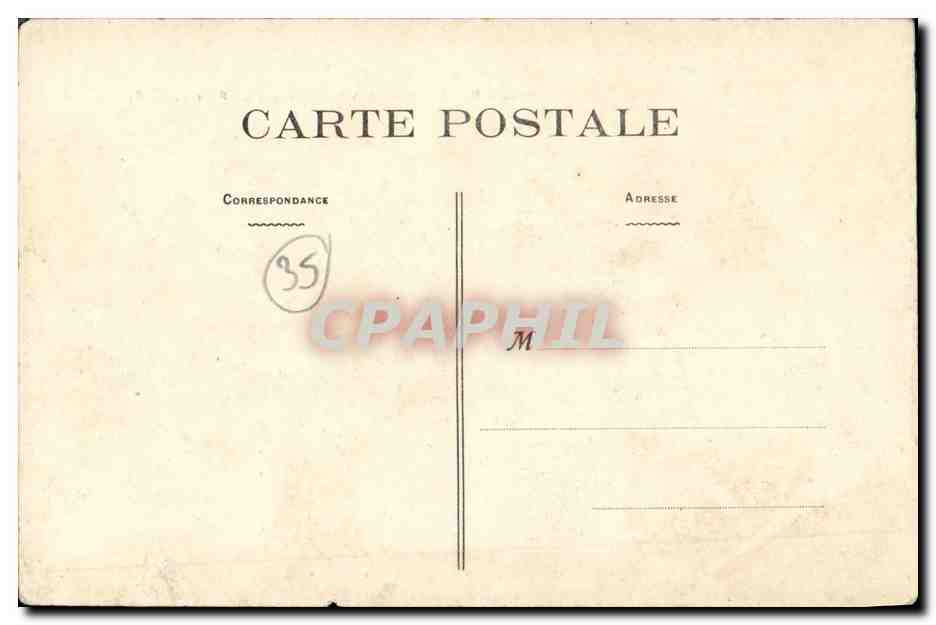 CPA Redon Le Canal Le Pont de la Fonderie — Verso