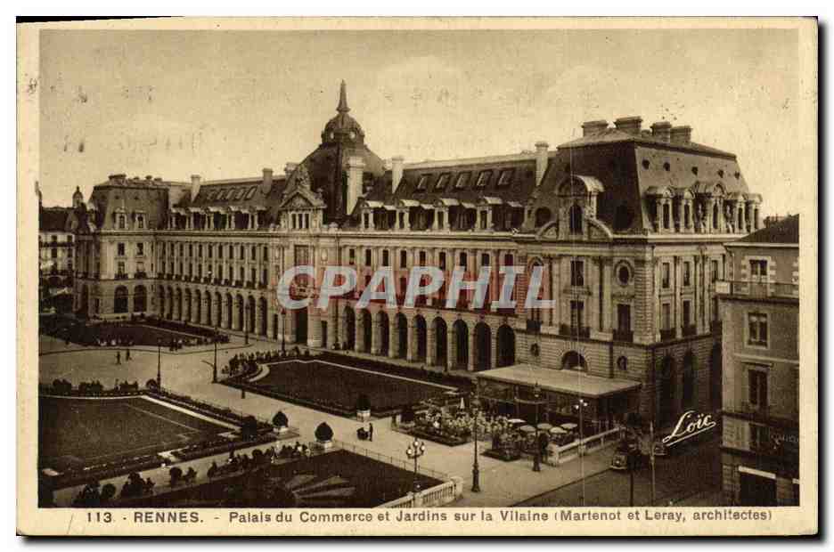 Rennes - Palais du Commerce et Jardins sur la Vilaine — Martenot et Leray, architectes