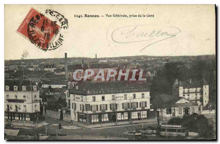 Rennes — Vue Générale, prise de la Gare — M. Mary-Rousselet édit, Rennes