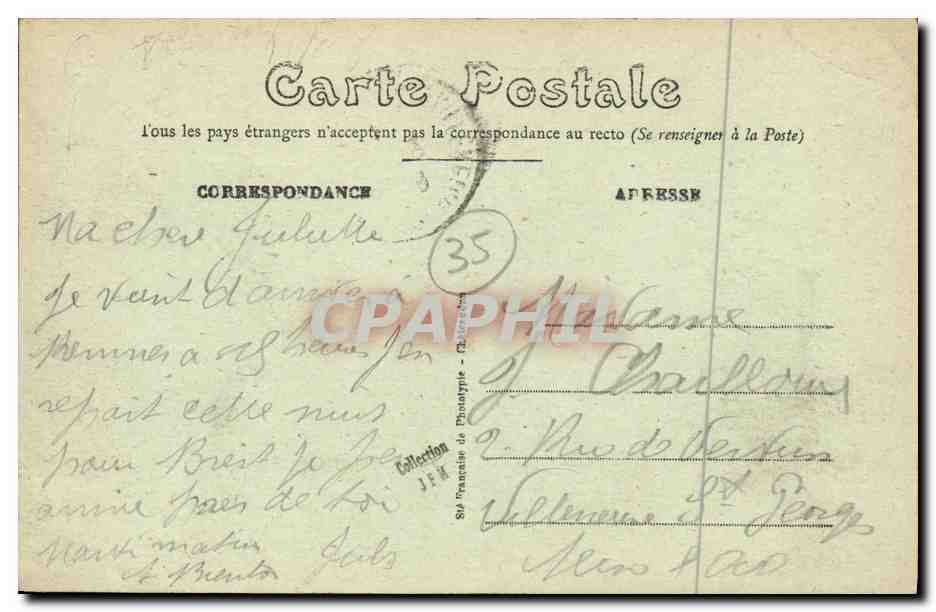 Rennes — Vue Générale, prise de la Gare — M. Mary-Rousselet édit, Rennes — Reverso
