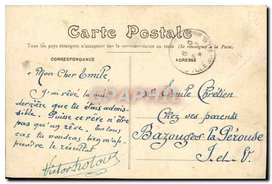 CPA Rennes Le Nouveau Jardins du Thabor — Rückseite