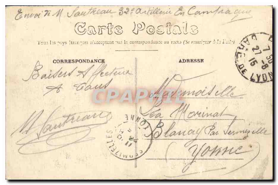 CPA Rennes Vue gnerale L Eglise St Sauveur et les Tours de la Cahtedrale — Rückseite