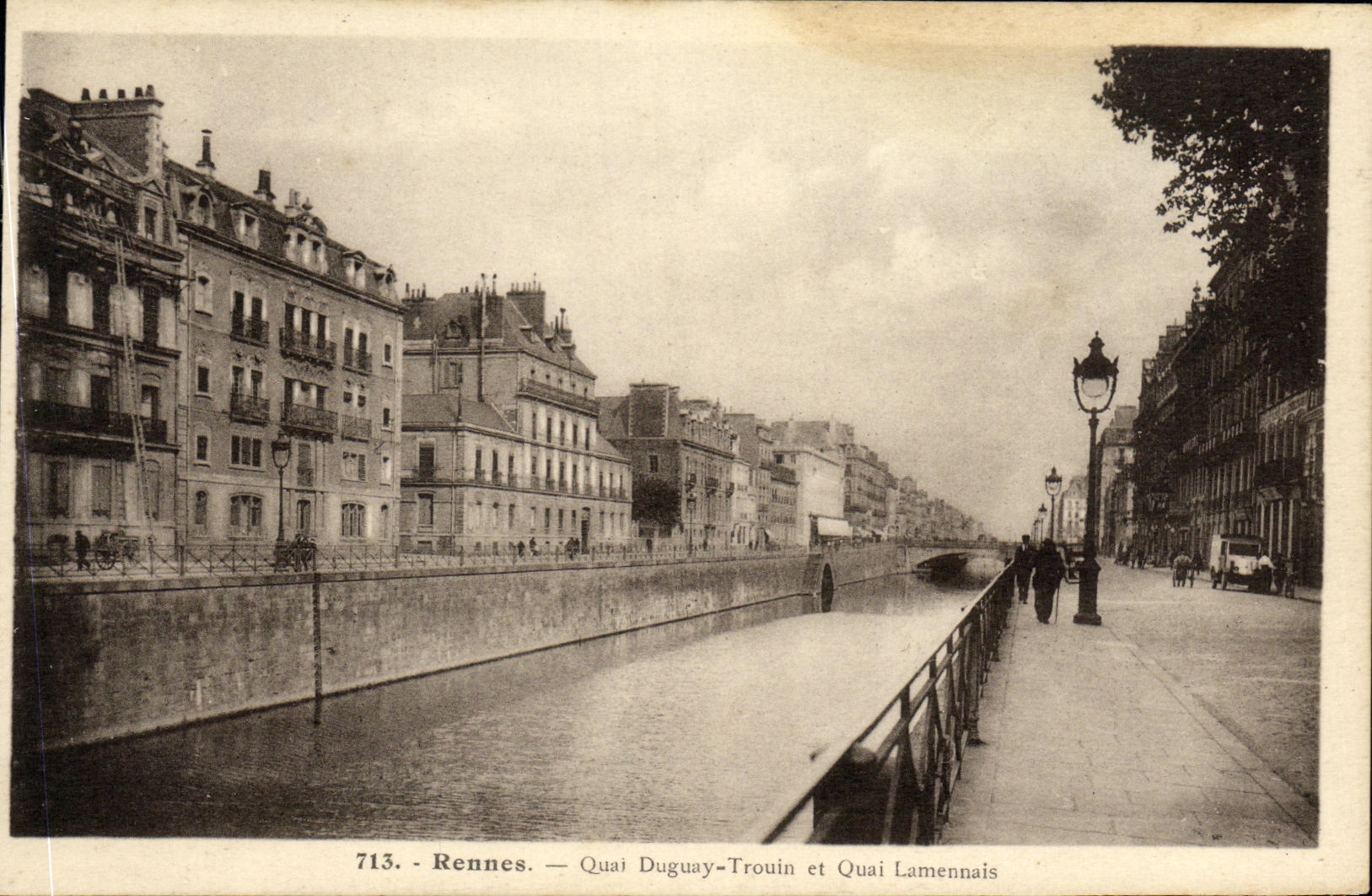 Rennes — Quai Duguay-Trouin et Quai Lamennais — éditeur Laurent-Néel, n° 713