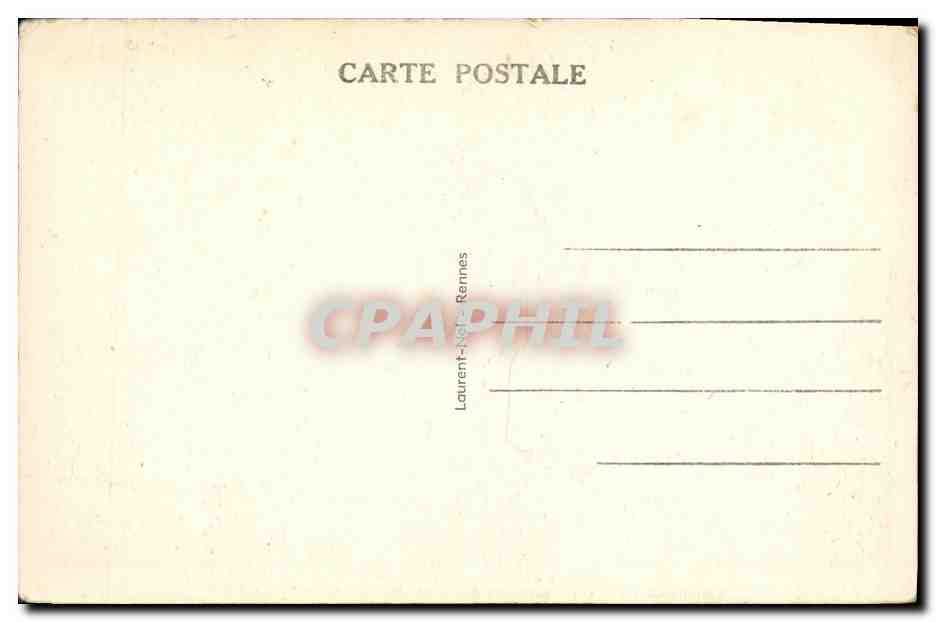 CPA Rennes L Hotel de Ville — Rückseite