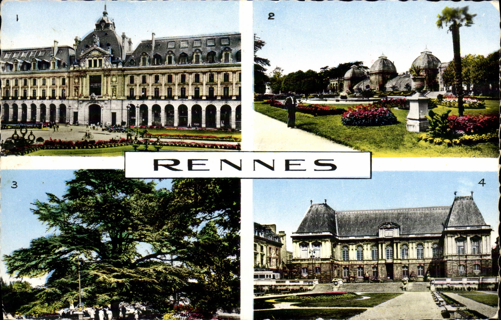 Rennes — Quatre vues — Éditions du Centre Touristique de l'Ouest