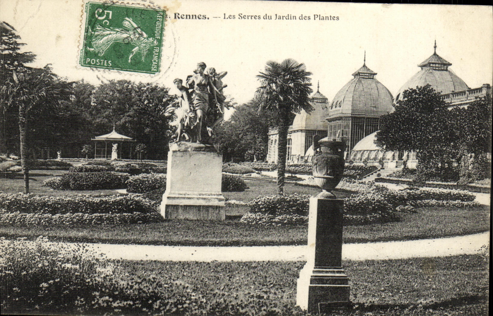 Rennes — Die Gewächshäuser des Jardin des Plantes — Verlag unbekannt
