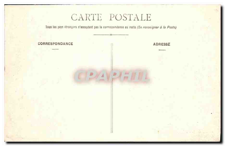 CPA Rennes Le Palais de Justice — Rückseite