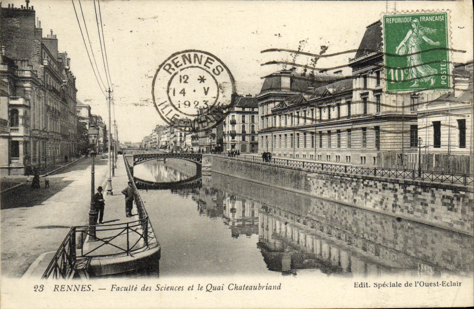 CPA Rennes Faculte des Sciences et le Quai Chateaubriand