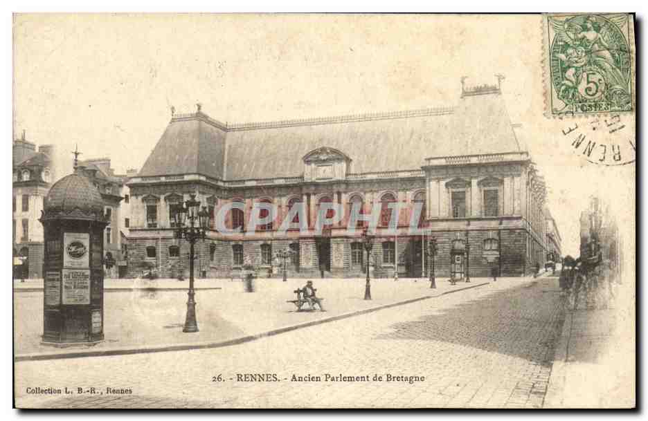 Rennes - Ancien Parlement de Bretagne — Collection L.-B.-R., Rennes, n°26