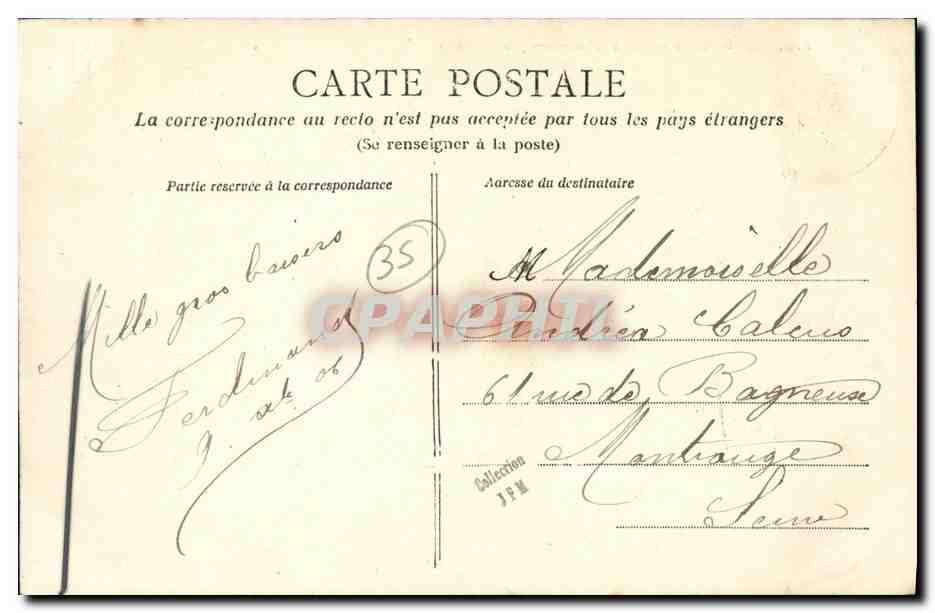 Rennes — Vue à vol d'oiseau (Nord-Ouest) — Éditeur Ferdinand — Rückseite