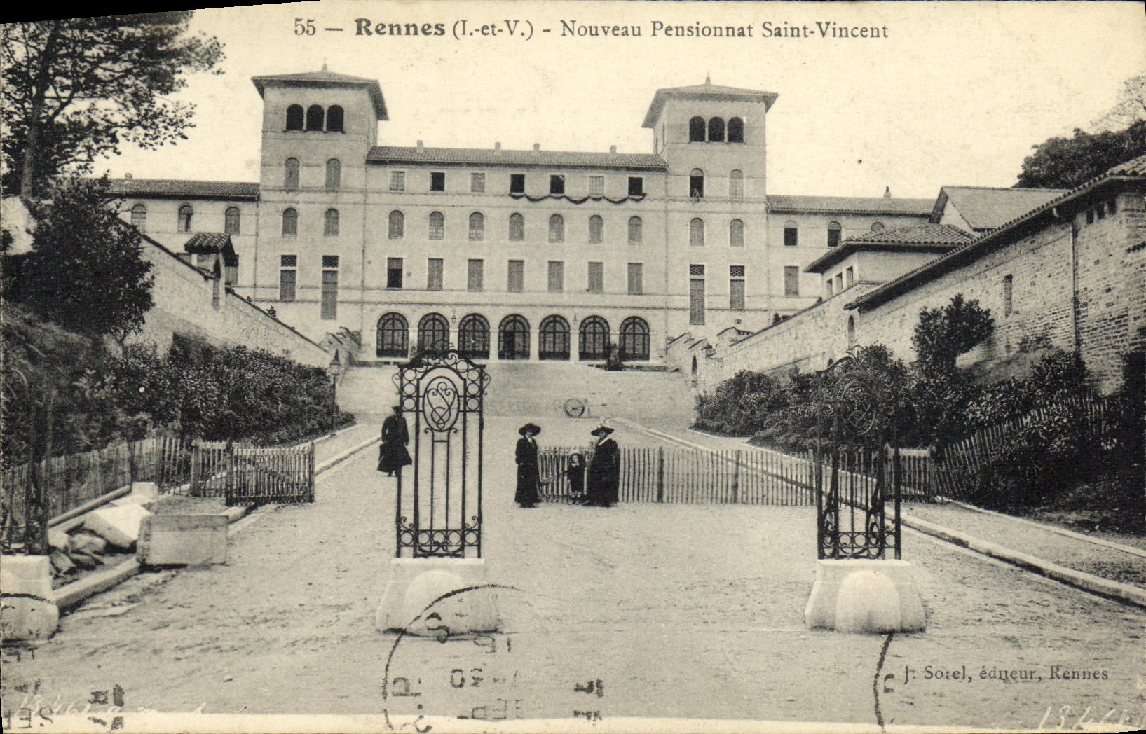 CPA Rennes Nouveau Pensionnat Saint Vincent