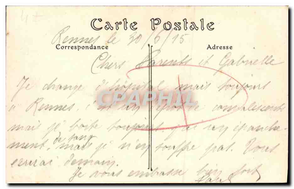 CPA Rennes La Caserne Guines Militaria Soldats — Rückseite
