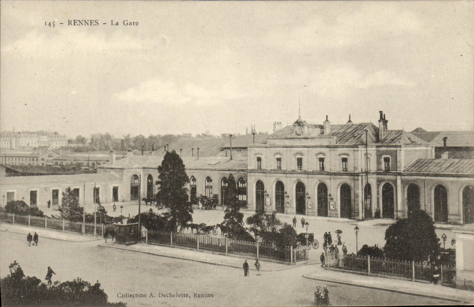 Rennes - La Gare — Collection A. Dechelette, Rennes — n°145