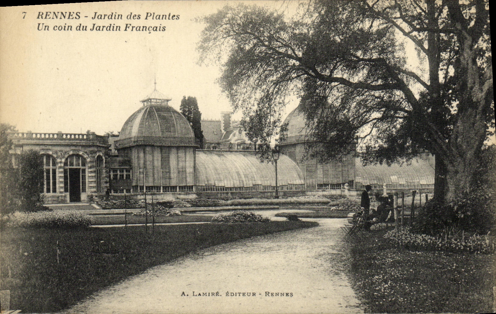Rennes - Jardin des Plantes — Un coin du Jardin Français — A. Lamiré, Éditeur, Rennes