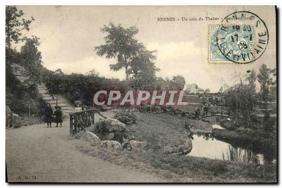 Rennes - Un coin du Thabor - Nouveau Jardin — A.G. 74