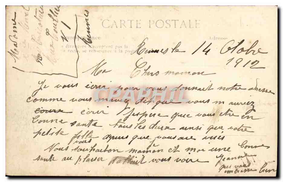 CPA Rennes Maison Centrale des Femmes Prison — Rückseite